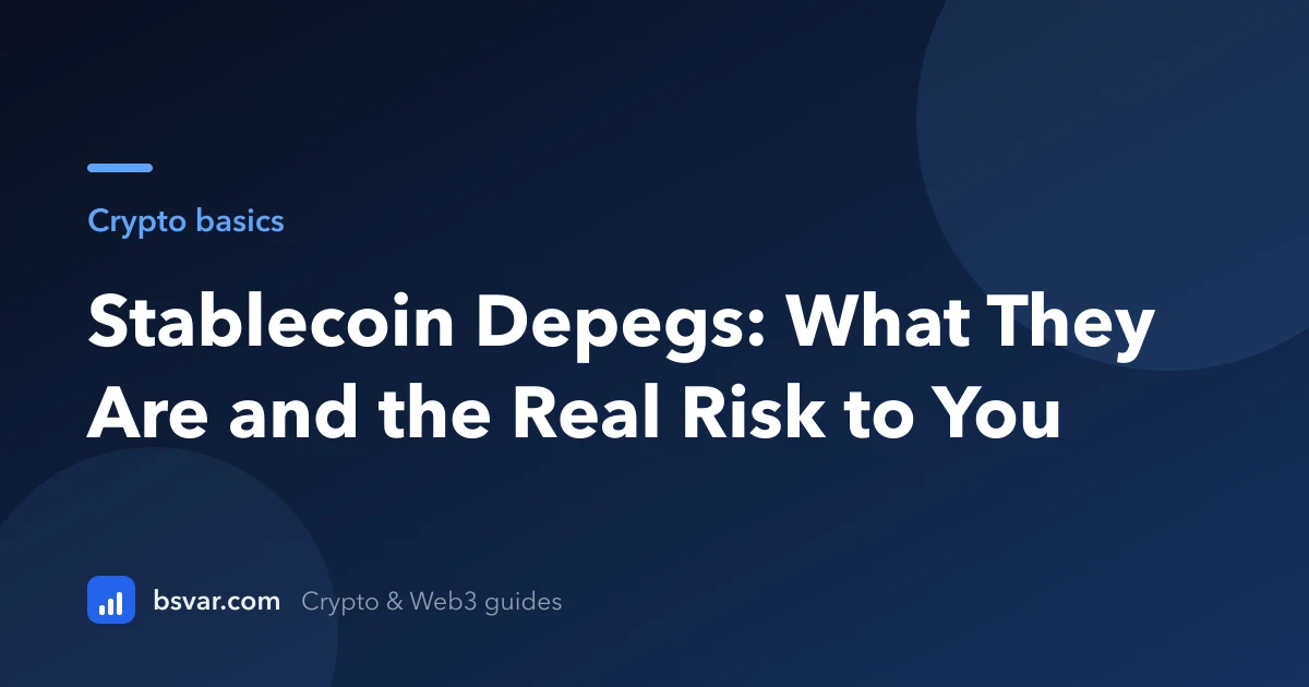 Stablecoin Depegs: What They Are and the Real Risk to You (2026)